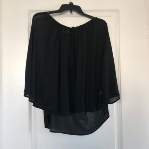 Black sheer shirt